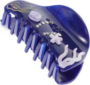 FRCOLOR Ocean Elements Decorative Hair Clip Acrylic Claw Clip for Thick Hair Elegant Design Suitable for All Hairstyles for Cooking Makeup and Daily Wear