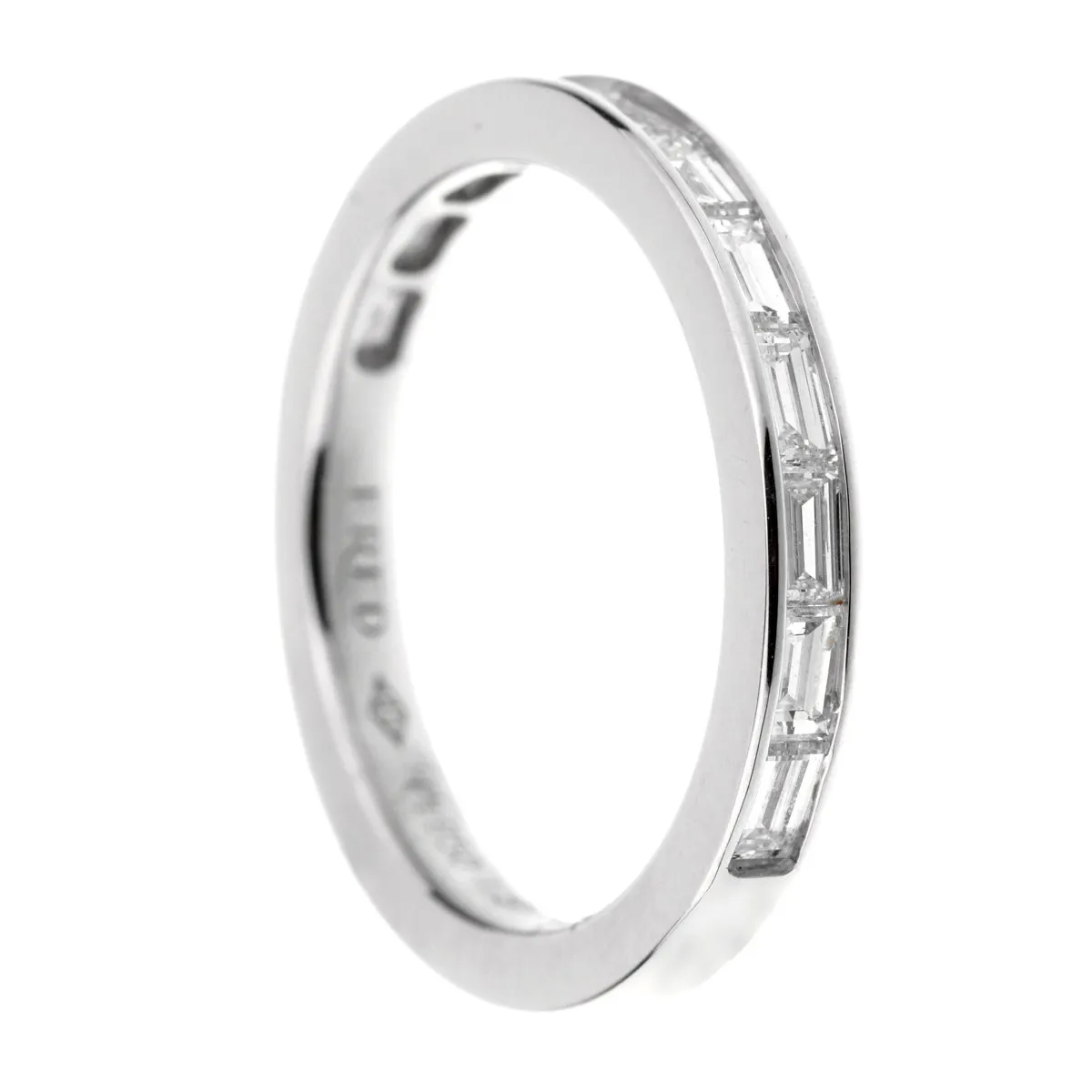Fred of Paris Baguette Diamond Platinum Ring