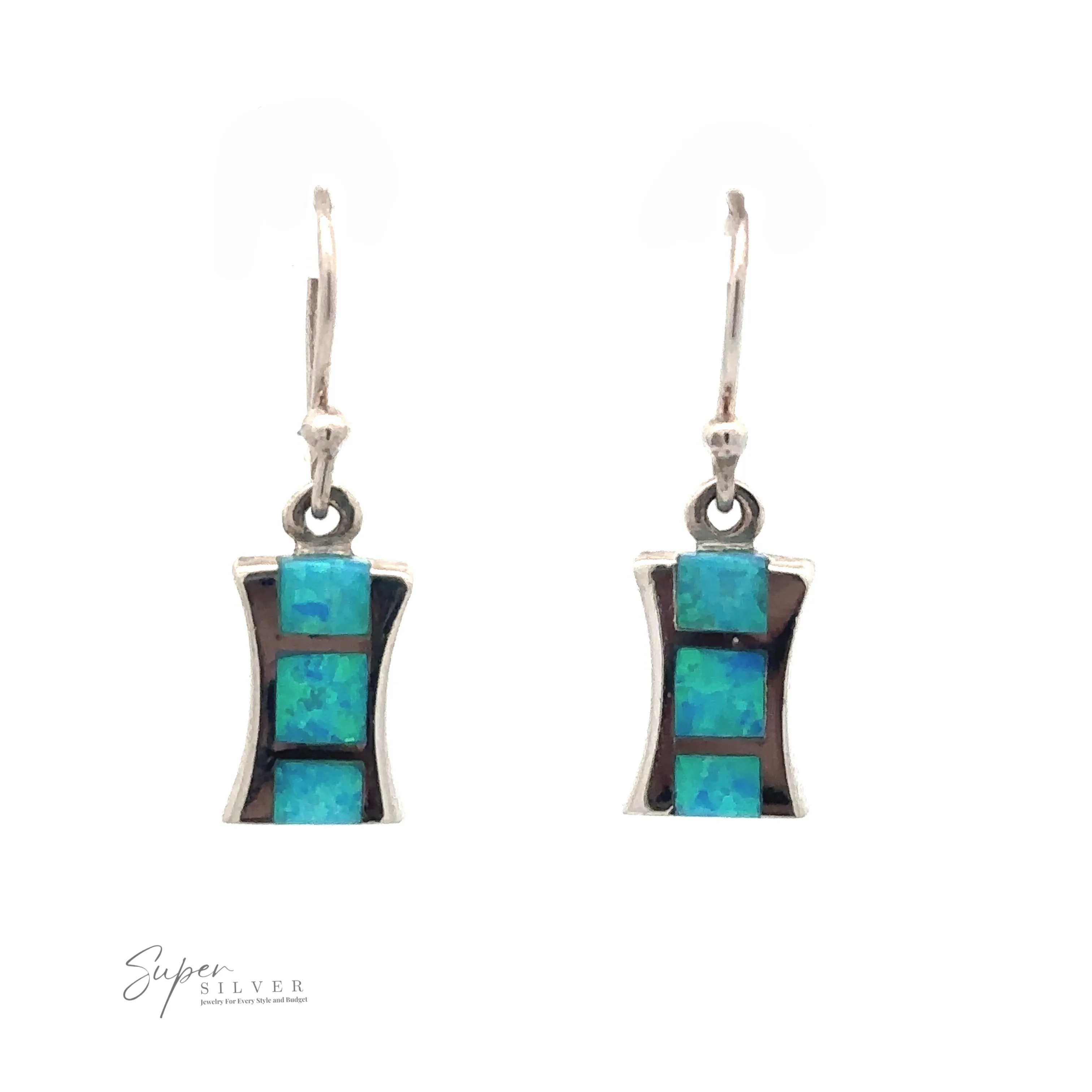 Freeform Lab-Created Opal Earrings