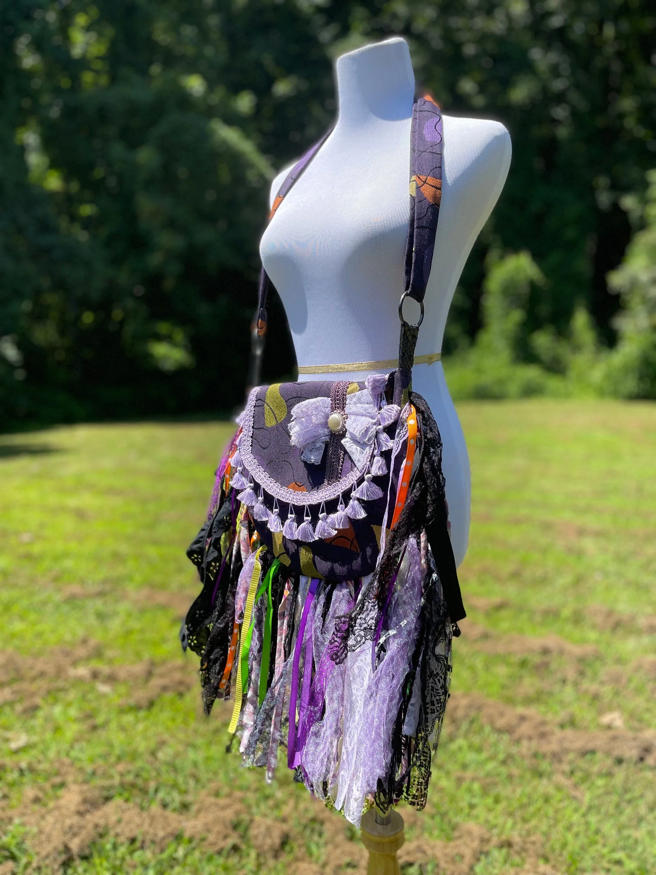 Fringe Purse, Festival Fringe Bag, Hippie Handbag, Boho Chic Embellished purse