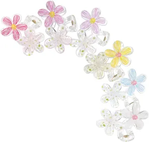 Gatuida 6 Pcs Flower Hair Claw Clips for Women Creative Accessories for Thick Hair Versatile Styles for Daily Wear and Special Occasions Includes