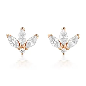 Georgini Noel Nights Misstletoe Earrings Rose Gold