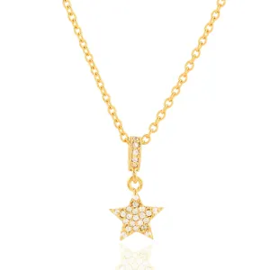 Gleaming Star Studded Silver Necklace - From Purl