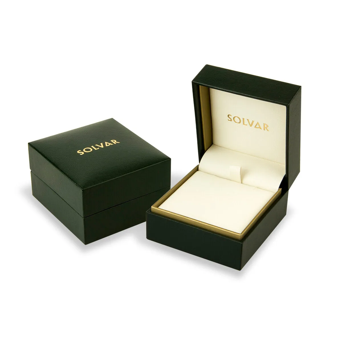 Gold Diamond Heart Claddagh Necklace