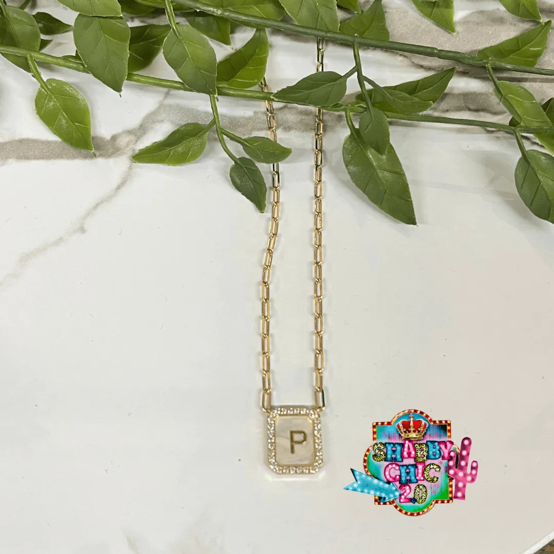 Gold Initial Necklace