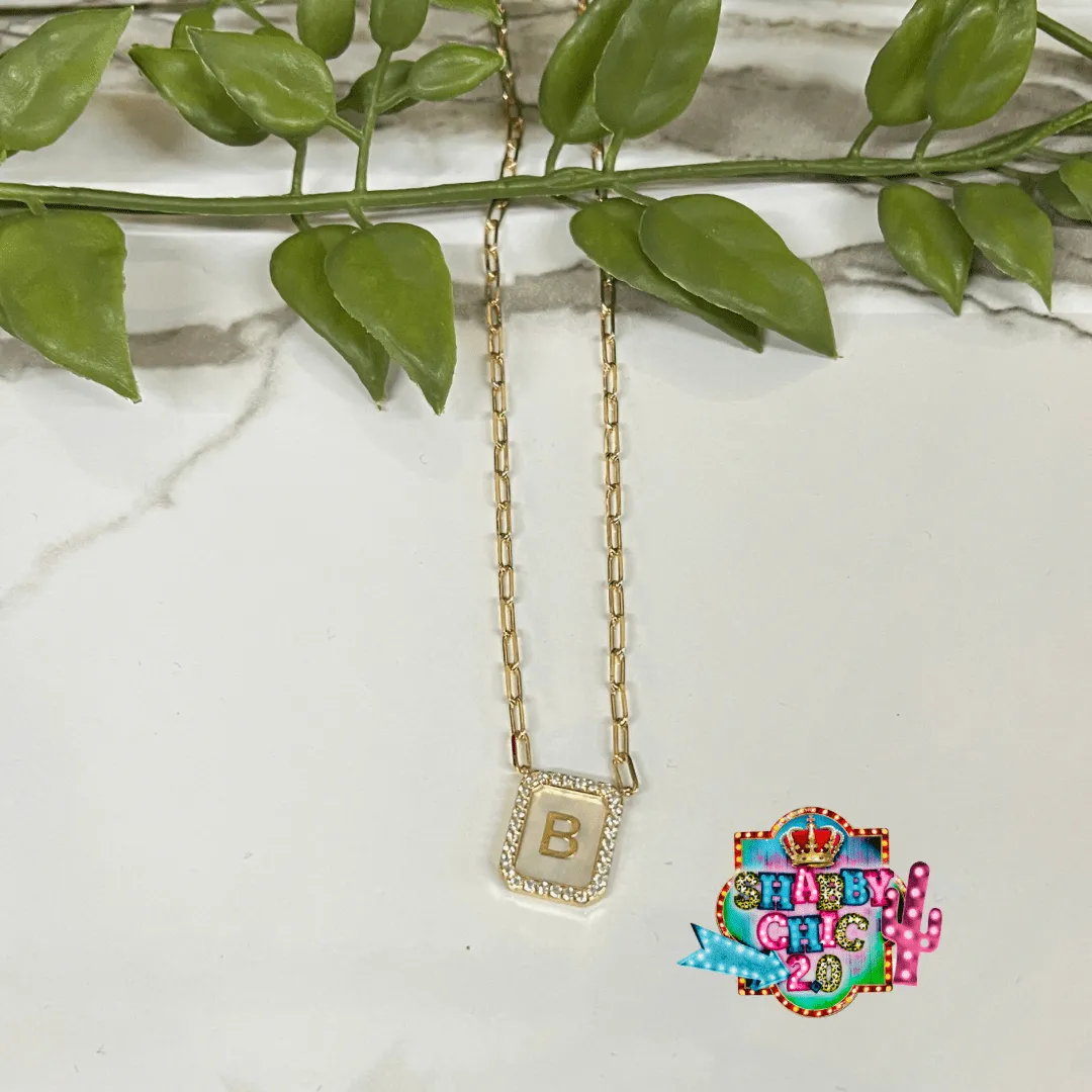 Gold Initial Necklace