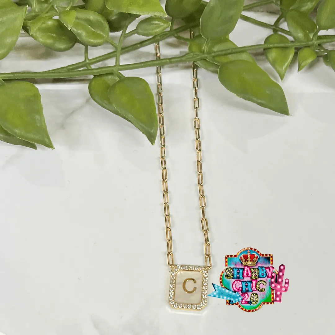 Gold Initial Necklace