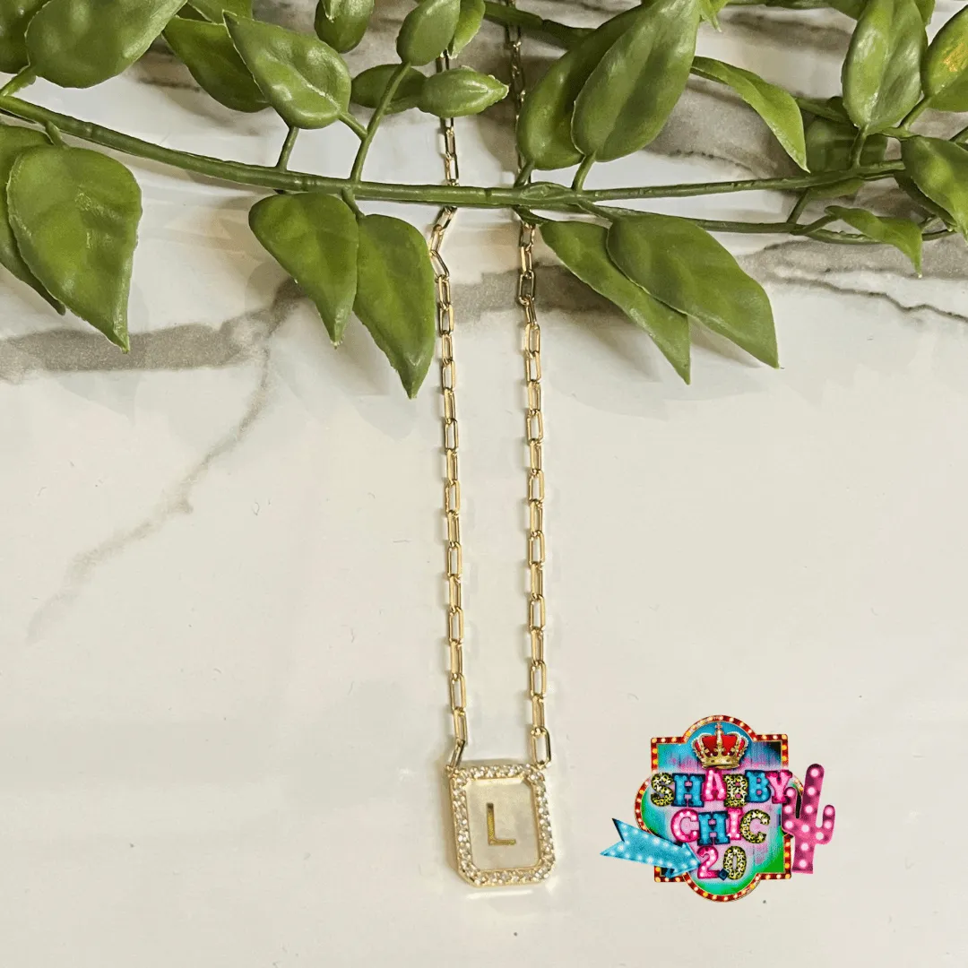 Gold Initial Necklace