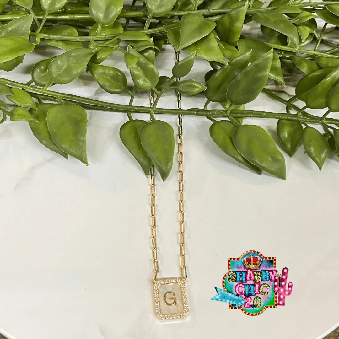 Gold Initial Necklace
