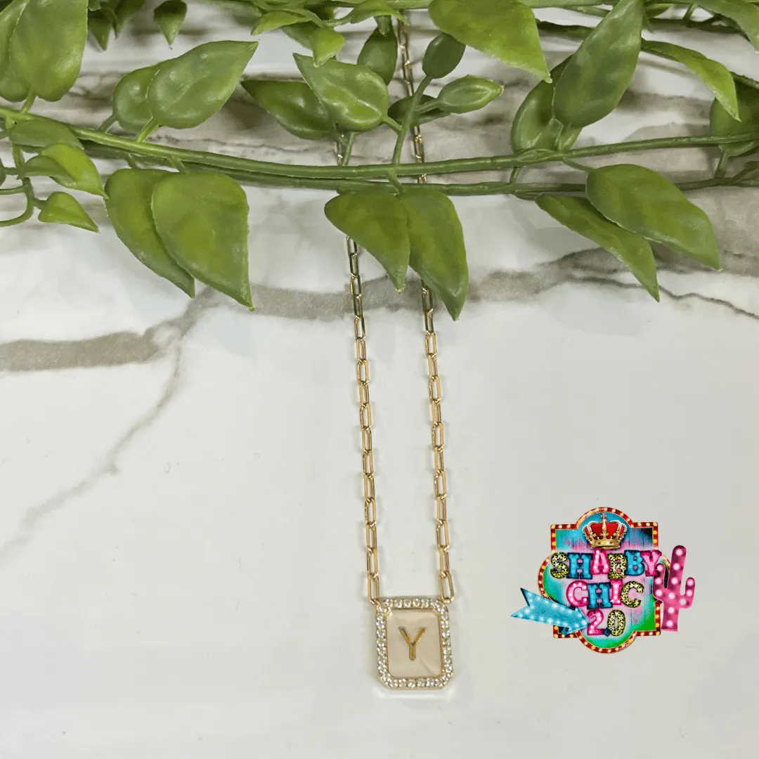 Gold Initial Necklace