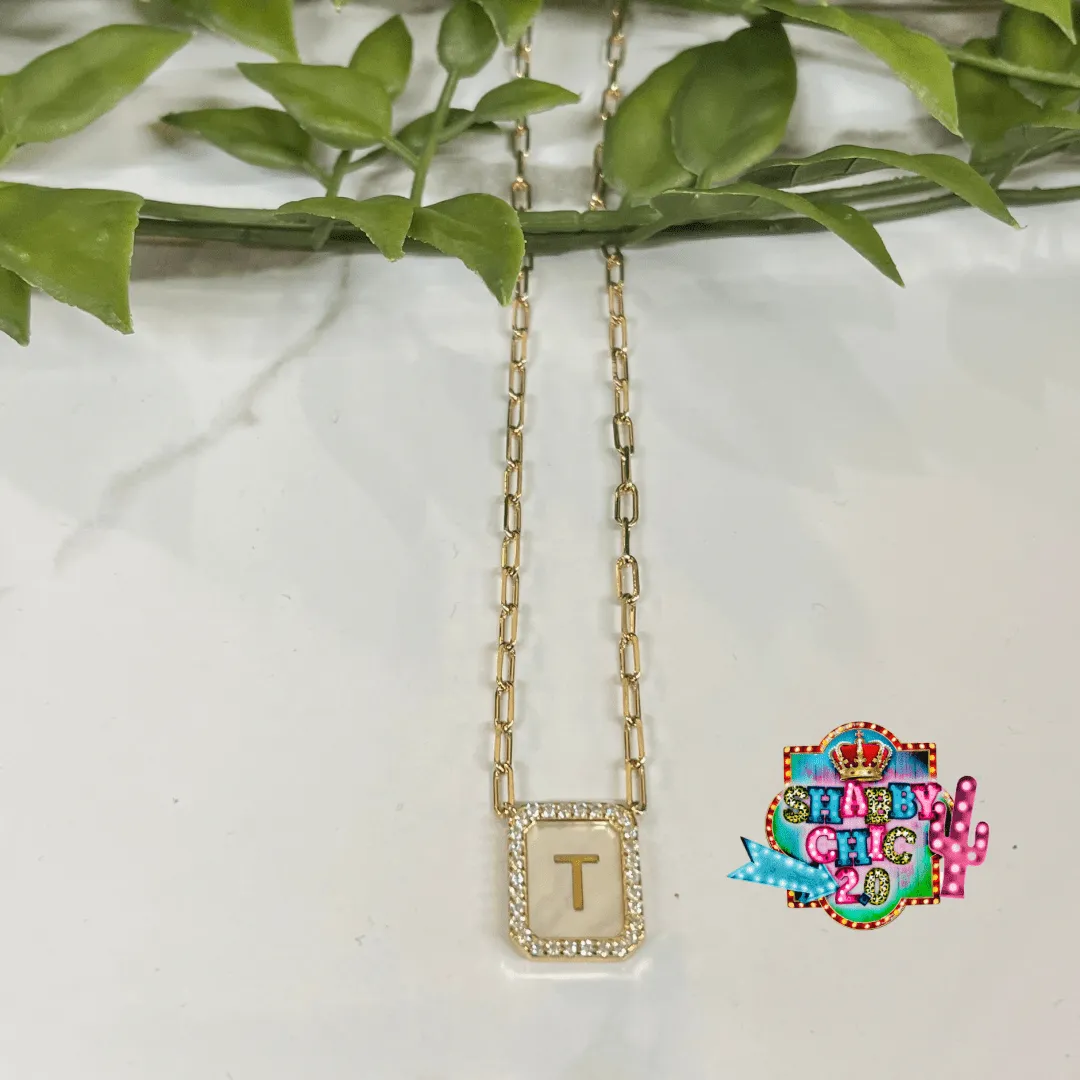 Gold Initial Necklace