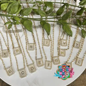 Gold Initial Necklace
