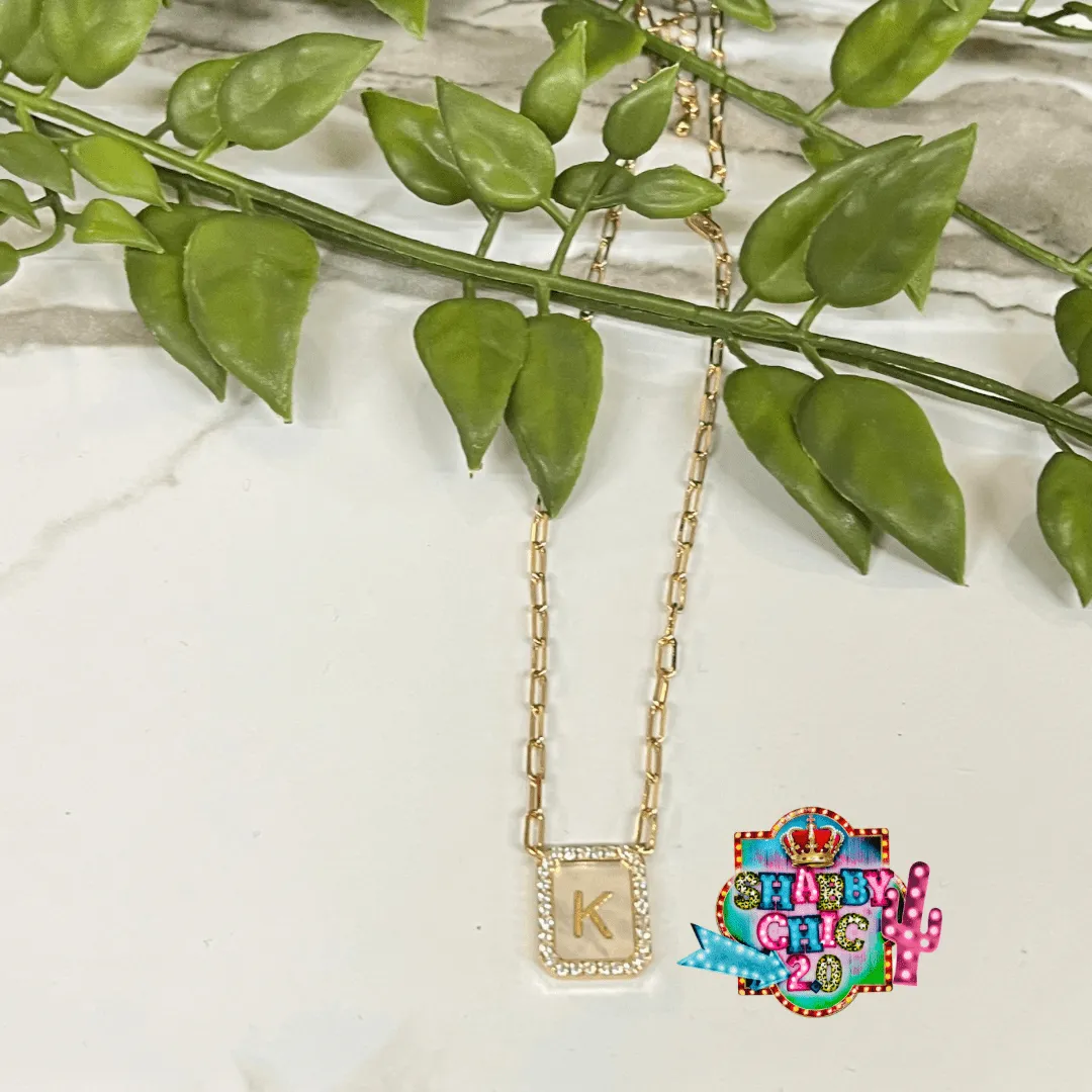 Gold Initial Necklace