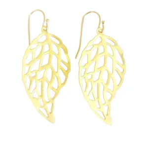 Gold Leaf Earrings