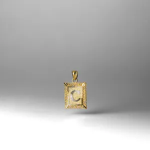 Gold Letter C Pendants | A-Z Gold Pendants