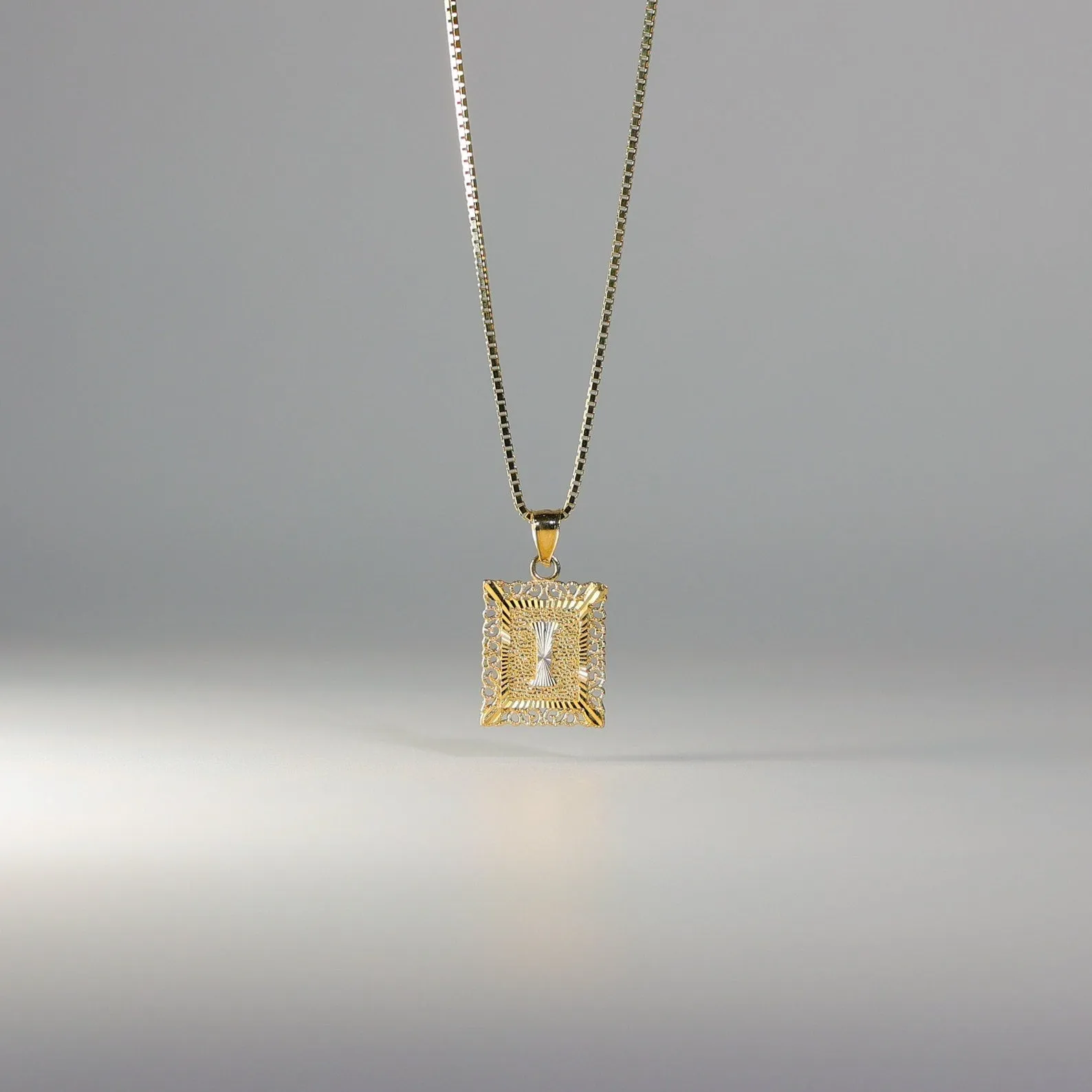 Gold Letter I Pendants | A-Z Gold Pendants