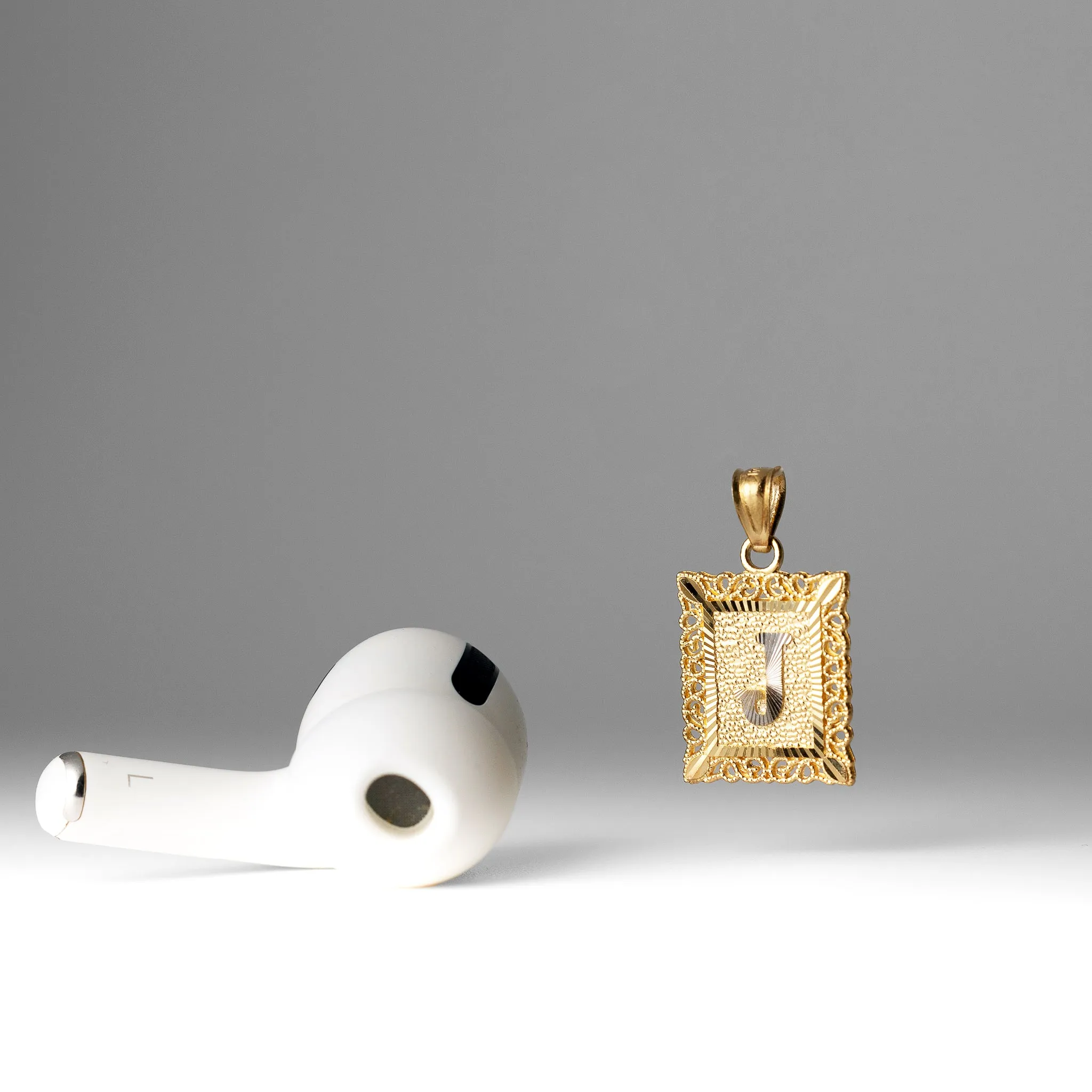 Gold Letter J Pendants | A-Z Gold Pendants