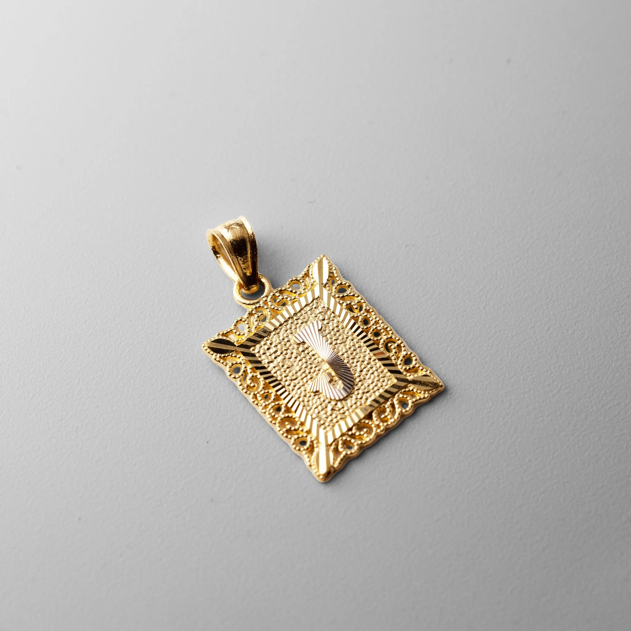 Gold Letter J Pendants | A-Z Gold Pendants