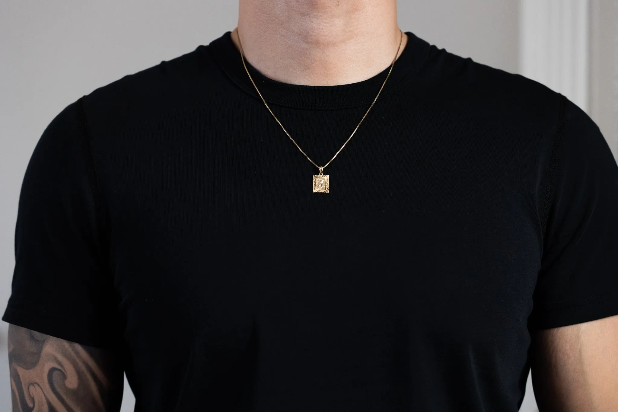 Gold Letter J Pendants | A-Z Gold Pendants