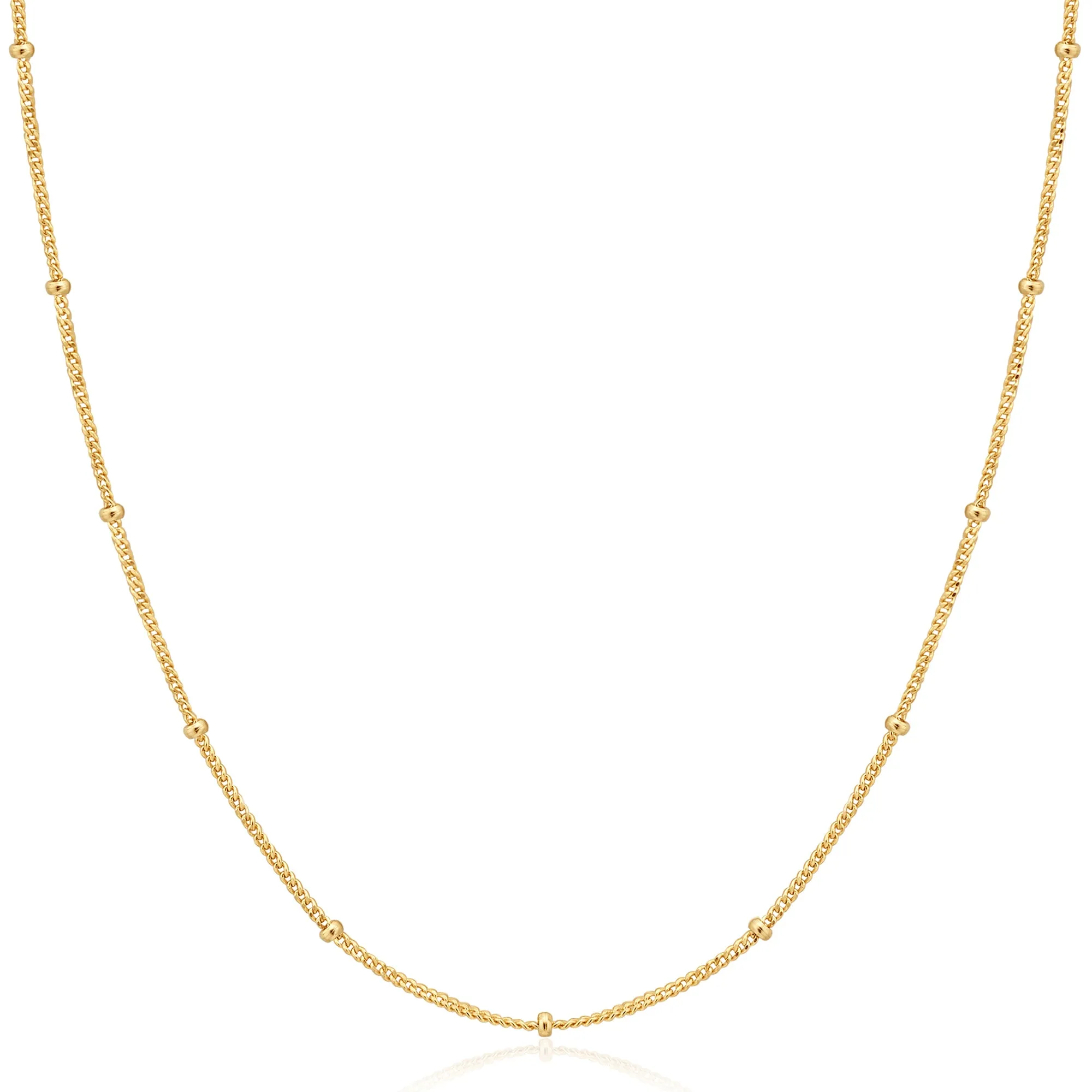Gold Orb Chain Necklace
