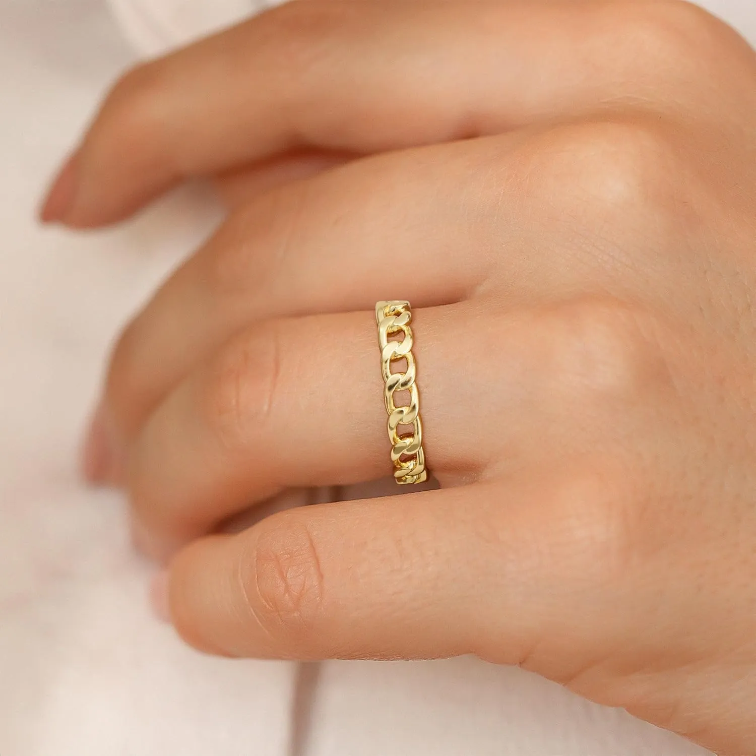 Gold Rings for Women Open Ring Adjustable Heart/Cuban/Wave/Twist Ring Engagement Wedding Jewelry Gift Promise for Her