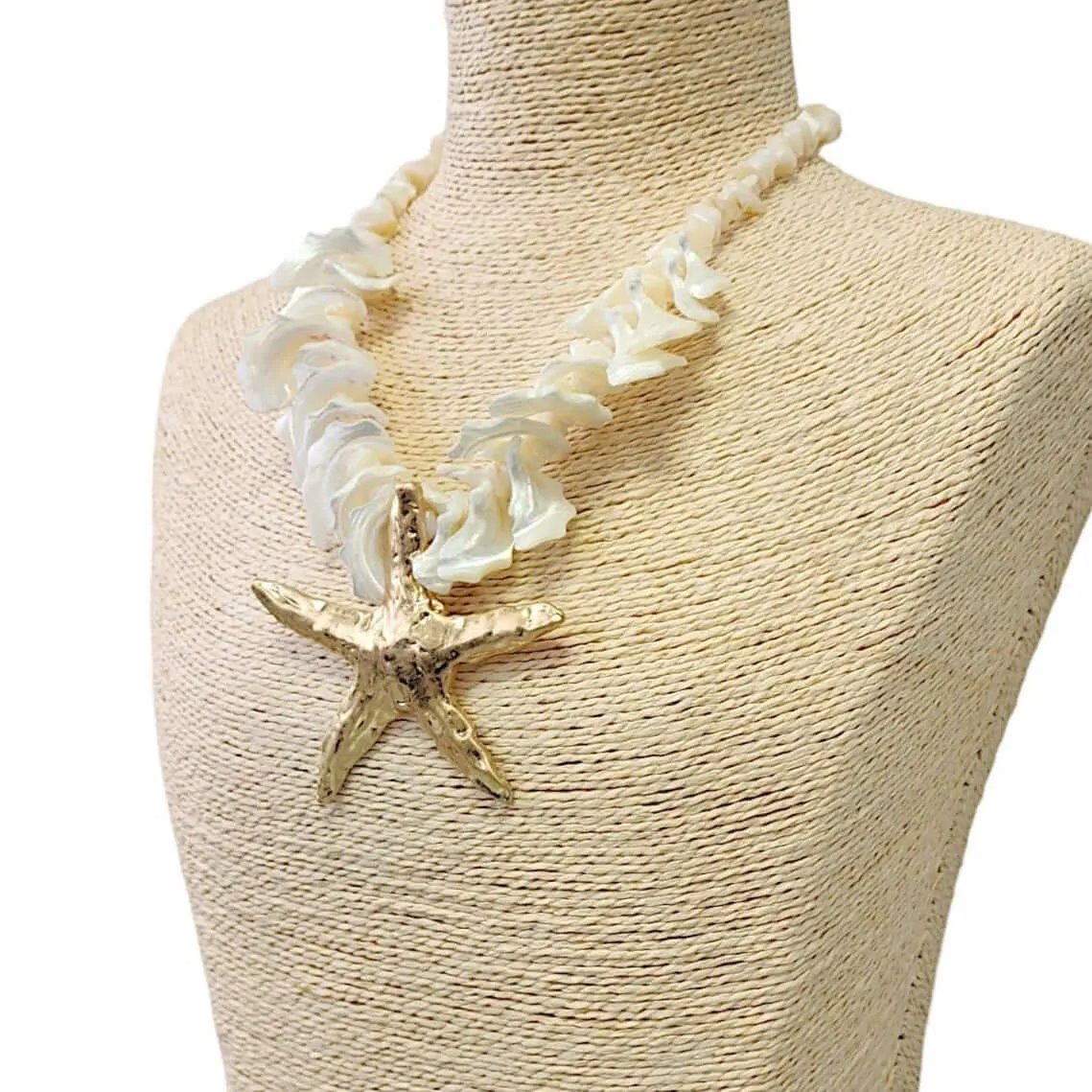 Golden Starfish Charm Necklace