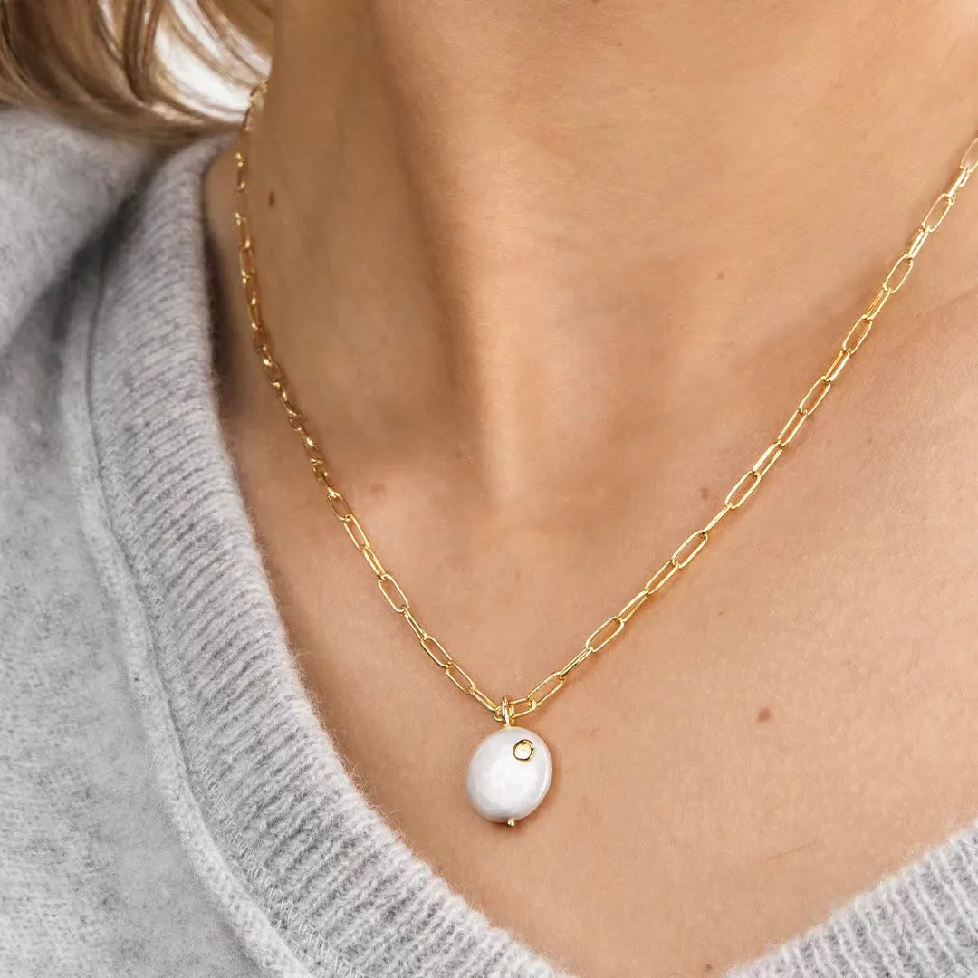 Gorjana Reese Pearl Necklace