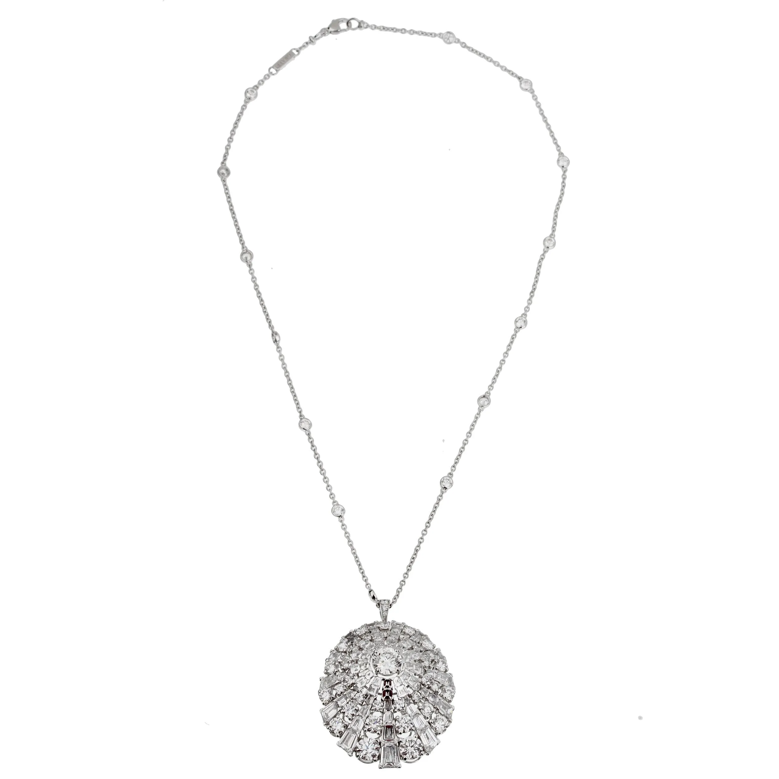 Graff Magnificent 16.42ct Diamond White Gold Necklace