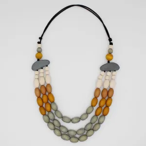 Grey Wood Frankie Necklace
