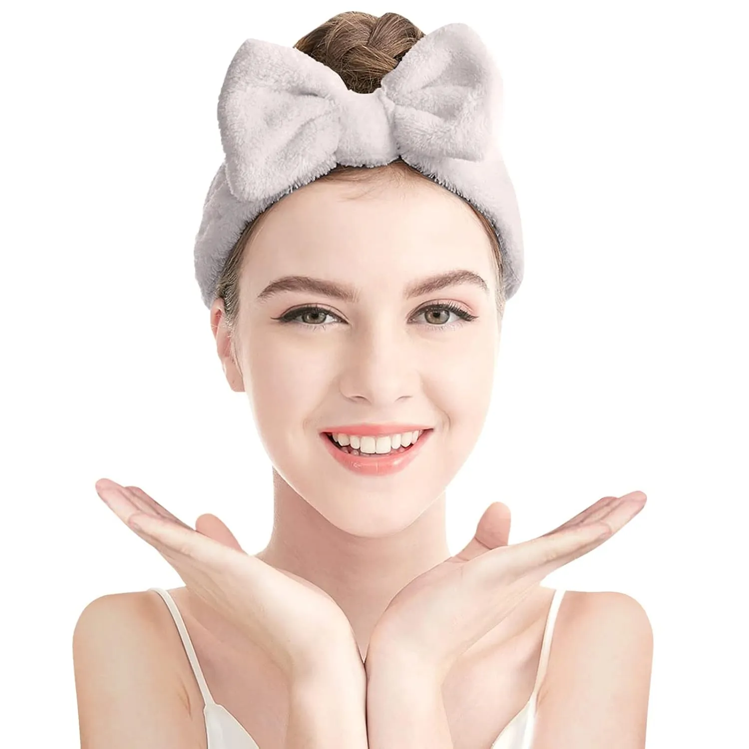 Hair Band for Girls and Women Makeup Face Washing Headband Towel Soft Coral Fleece Hair Band