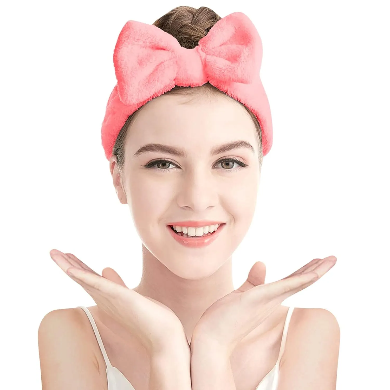 Hair Band for Girls and Women Makeup Face Washing Headband Towel Soft Coral Fleece Hair Band
