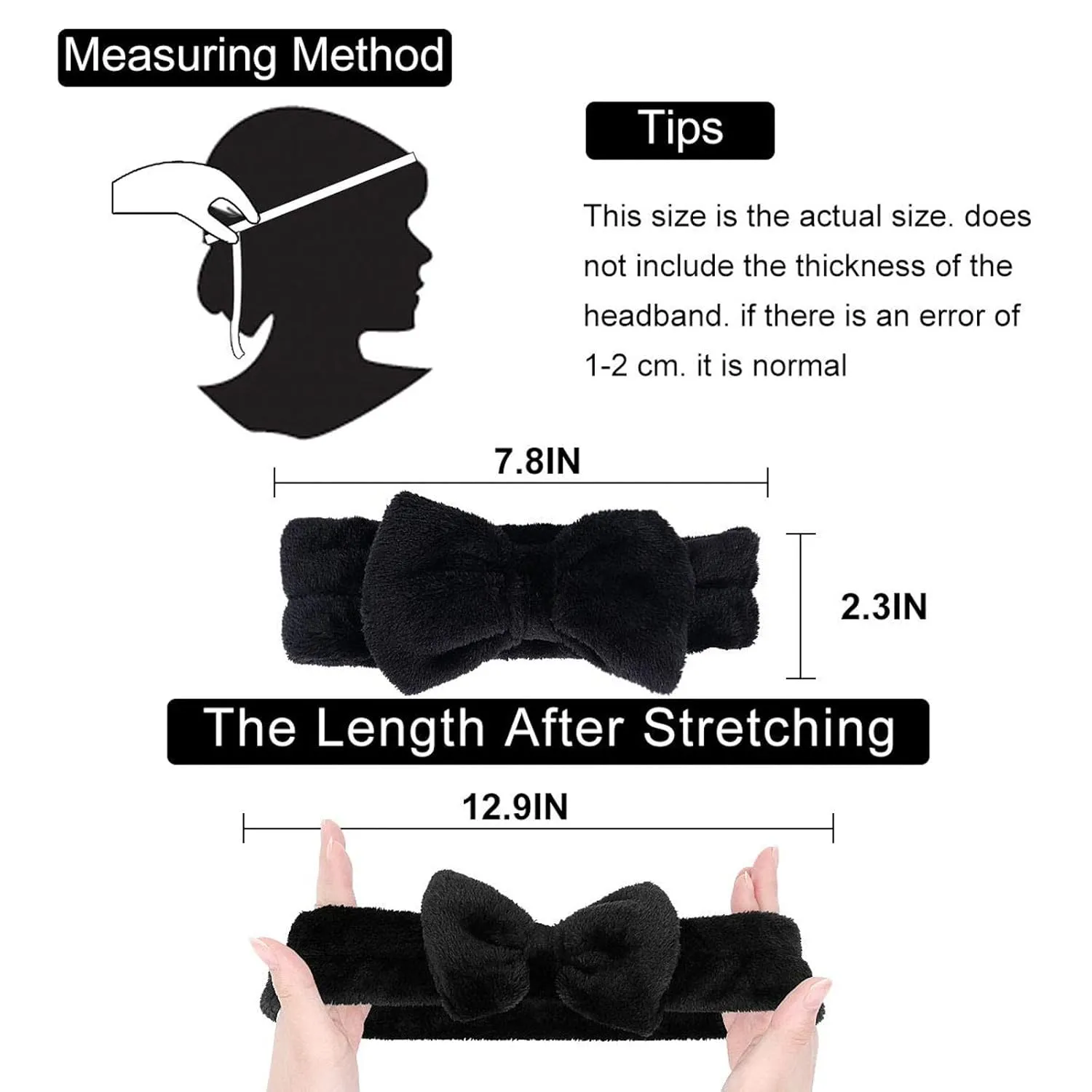 Hair Band for Girls and Women Shower Washing Face Hair Band Soft Coral Fleece Head Wraps