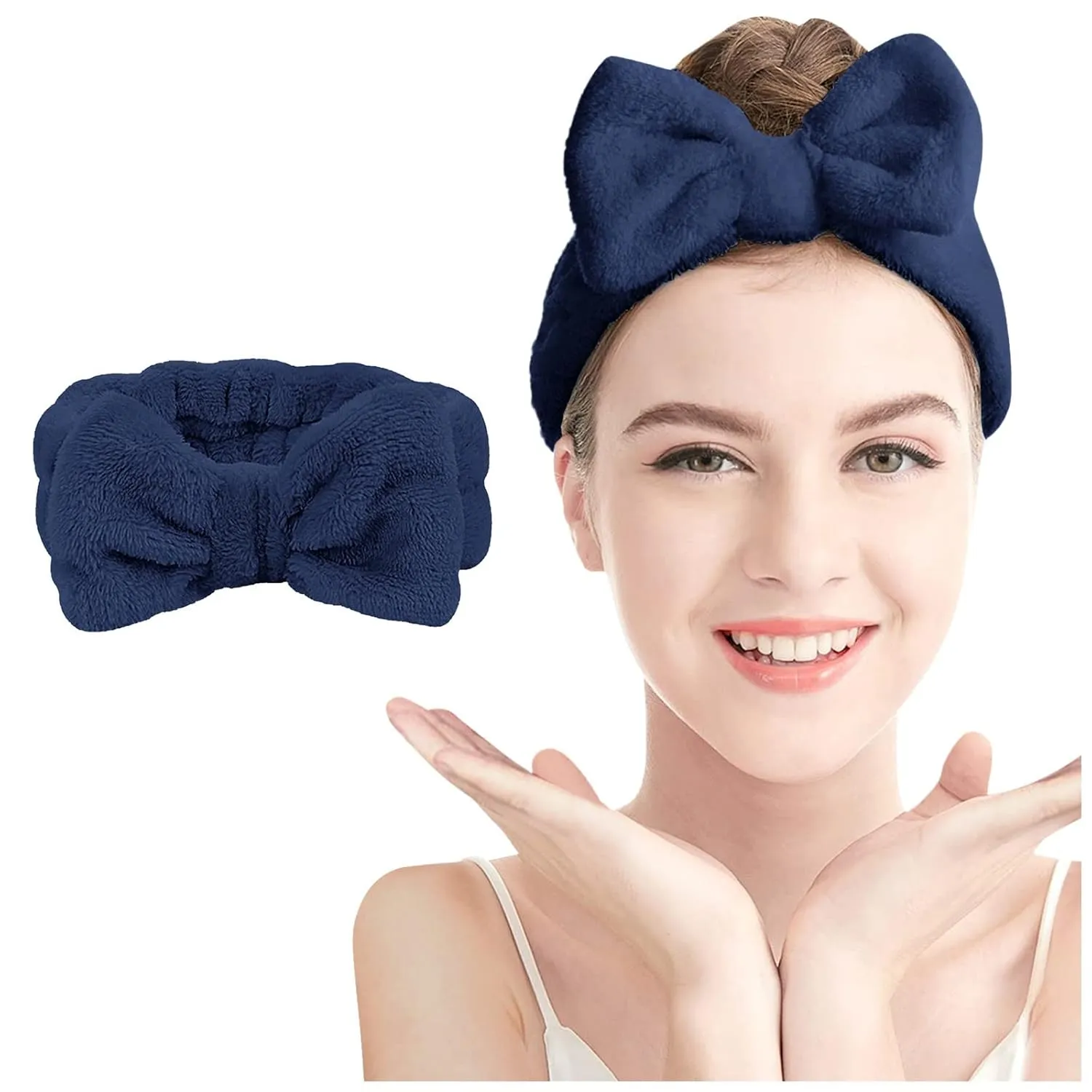 Hair Band for Girls and Women Shower Washing Face Hair Band Soft Coral Fleece Head Wraps