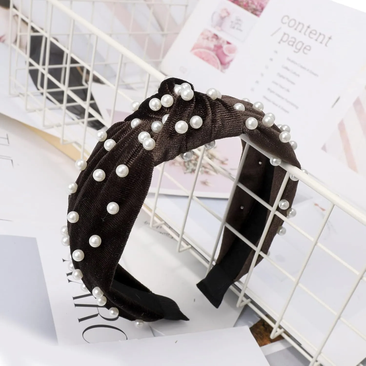 Hair Bands for Lady Women Vintage Flower Printed Headband Handmade Jewelry Hair Bands Wedding Hair Accessories