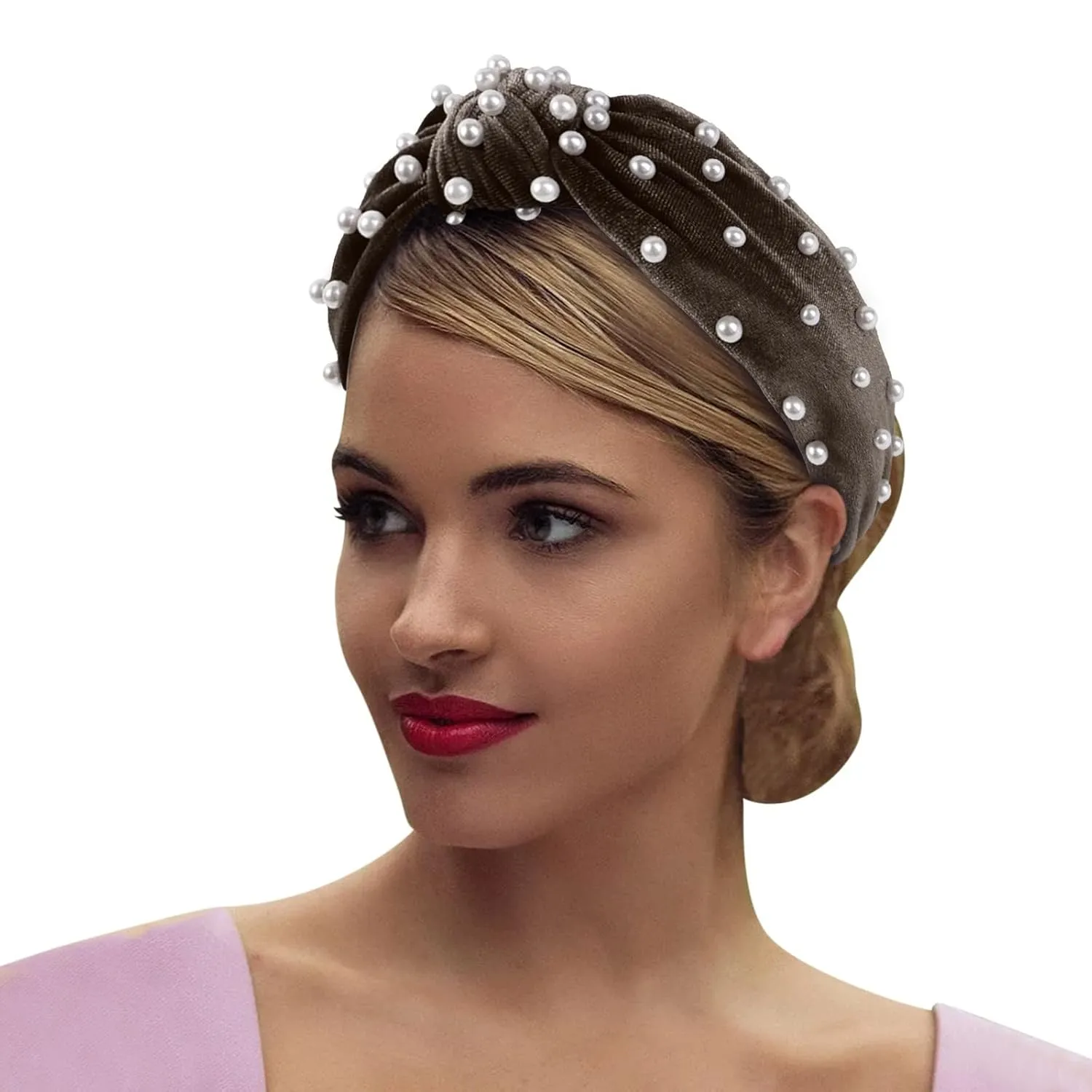 Hair Bands for Lady Women Vintage Flower Printed Headband Handmade Jewelry Hair Bands Wedding Hair Accessories