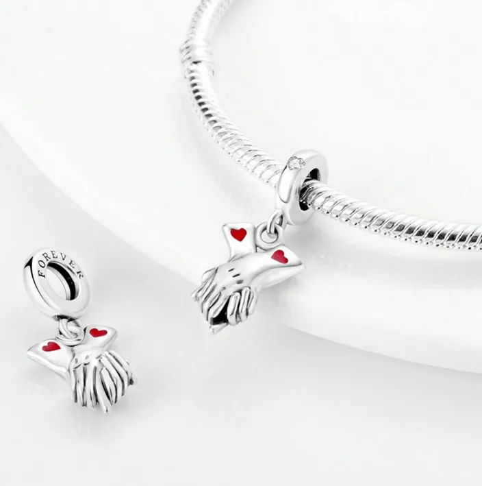 Hand In Hand Love Forever Dangle Charm