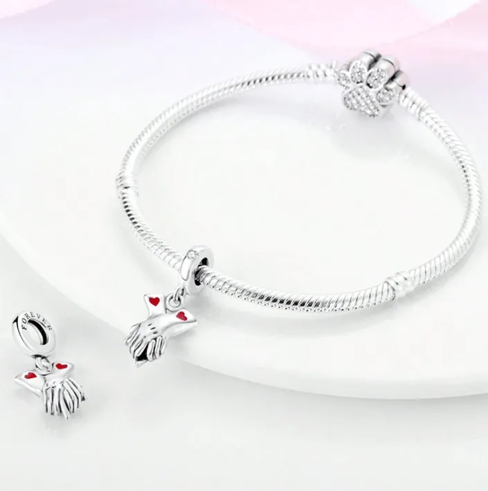 Hand In Hand Love Forever Dangle Charm