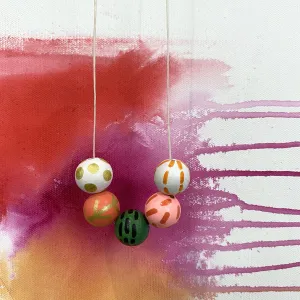 Hand-painted necklace – Hettie