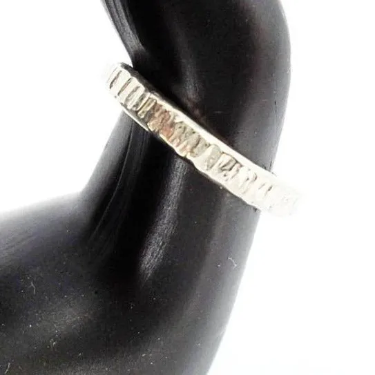 Handcrafted .925 Sterling Silver Hammered Thumb Ring | Bold & Comfy Vibes