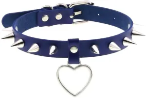 Handmade Women Spike Choker Necklace Adjustable Costume Cosplay Nightclub Party Rivet Leather Neck Collar Choker