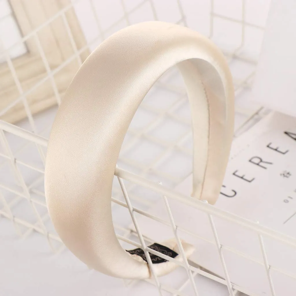 Headband Hairband Hair Hoop Sweet Women Head Satin Hair hairband for washing face Fashion Sponge for Girls wide headbands