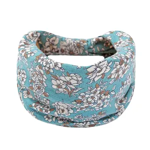 Headbands for Women and Girls Boho Bandeau Headbands Floral Printed Non Slip Headbands Outdoor Hair Accessories