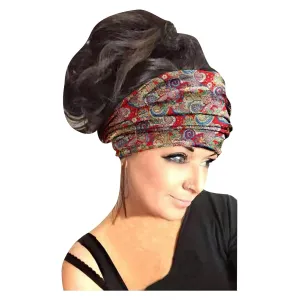 Headbands For Women Boho Bandeau Headbands Knot Floral Printed Hair Band Fashion Hair Accessories