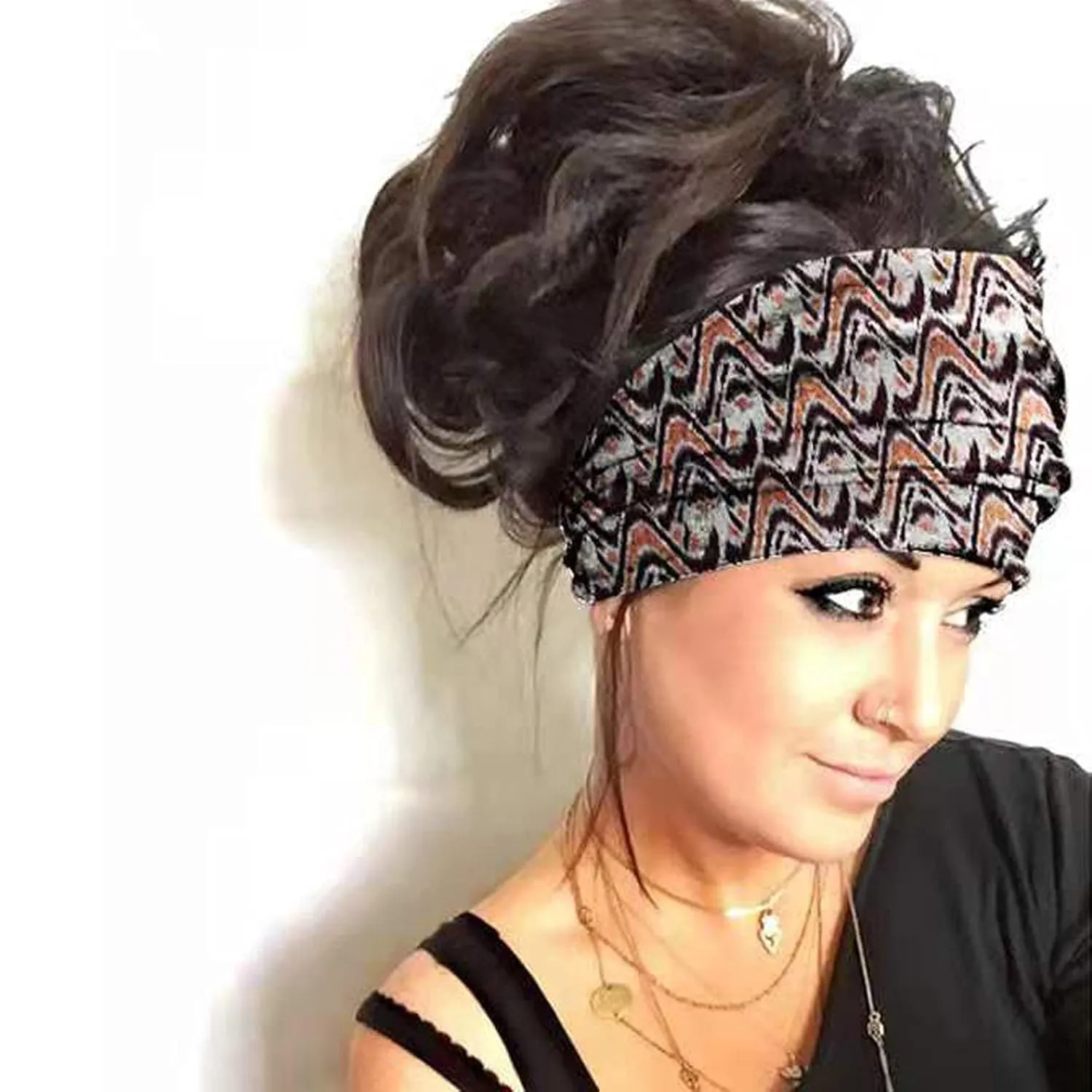 Headbands For Women Boho Bandeau Headbands Knot Floral Printed Hair Band Fashion Hair Accessories