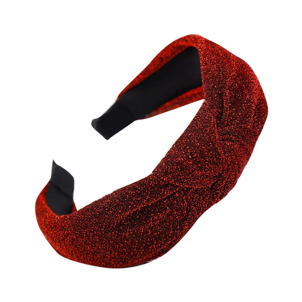 Headbands for Women Girls Pearls Knotted Head Bands Handmade Jewelry Hair Bands Hair Accessories for Daily Festival