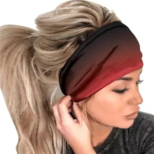 Headbands for Women Head Bands Boho Non Slip Hair Bands Elastic Hair Accessories (A, One Size)
