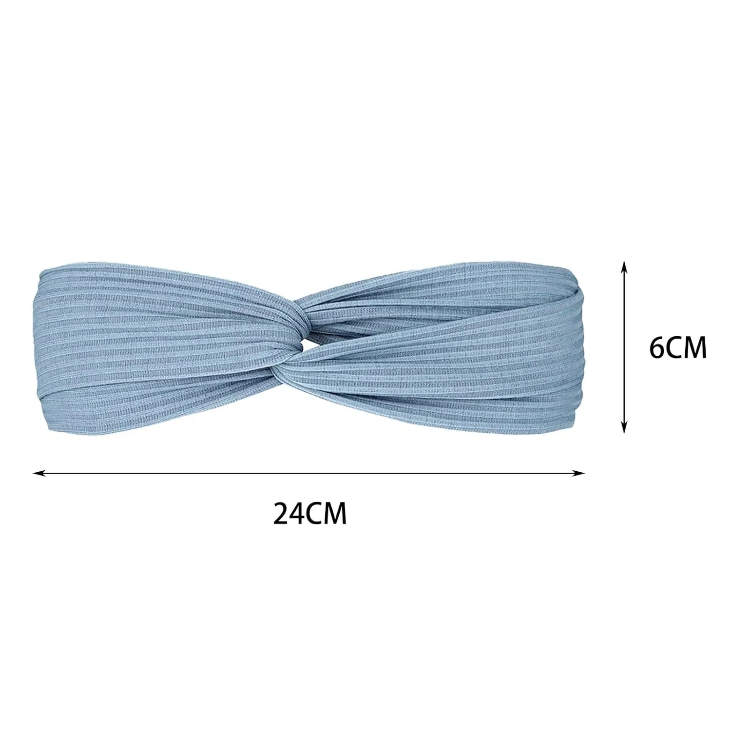 Headbands for Women Knotted Head Bands Stretchy Hair Bands Non Slip for Girls Turban Headwrap (F, One Size)