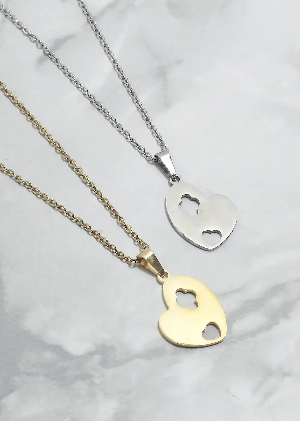 Heart & Clover Necklace