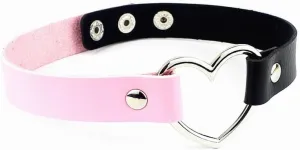 Heart-Shaped Choker Necklace for Women Novelty Adjustable Hip Hop Costume Cosplay Collar Choker
