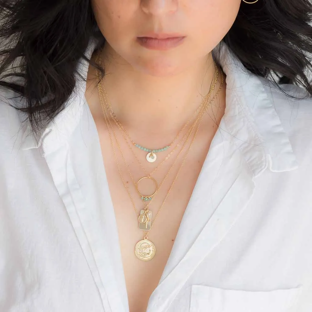 Heirloom Gold Coin Necklace - Gold